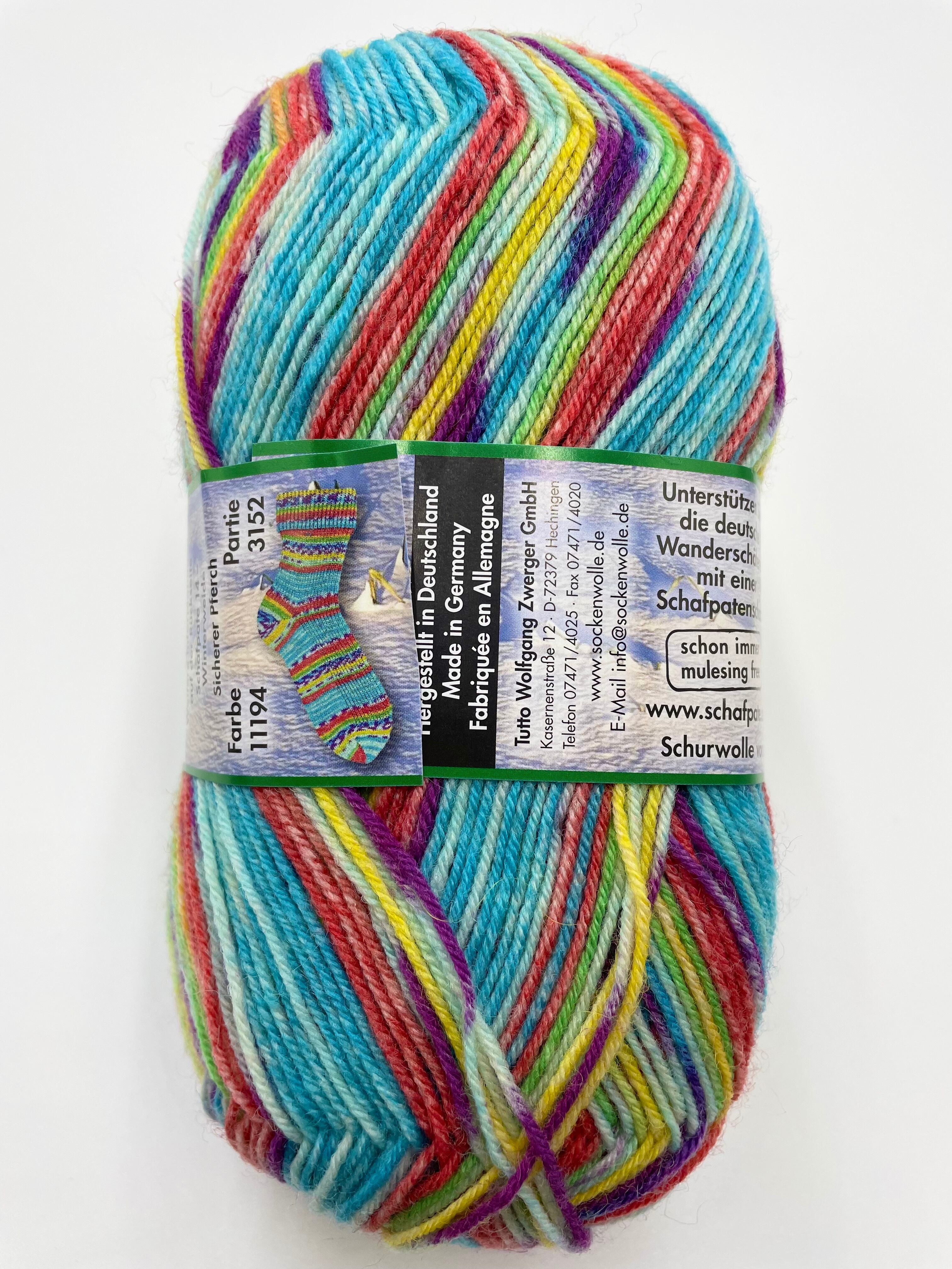 編む手が止まらない毛糸!Opalオパール- シャーフパーテ14 4ply/4本撚り 11194