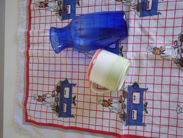 80s European Chef Pattern Tea Towel