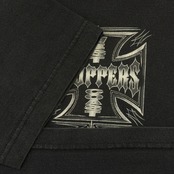 【WEST COAST CHOPPERS】ウエストコーストチョッパーズ アイアンクロス シルバーロゴTシャツ L