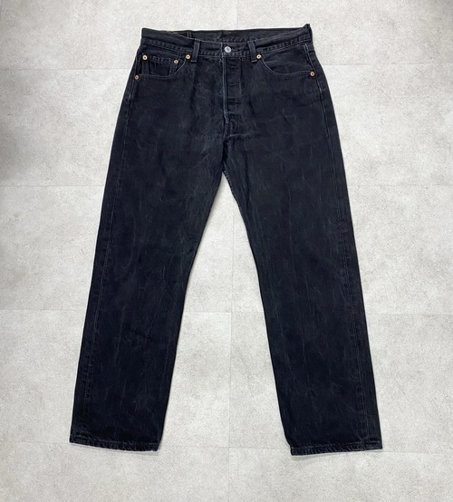 00sLevi's 501 Regular Fit Black Denim Pant/W34×L30