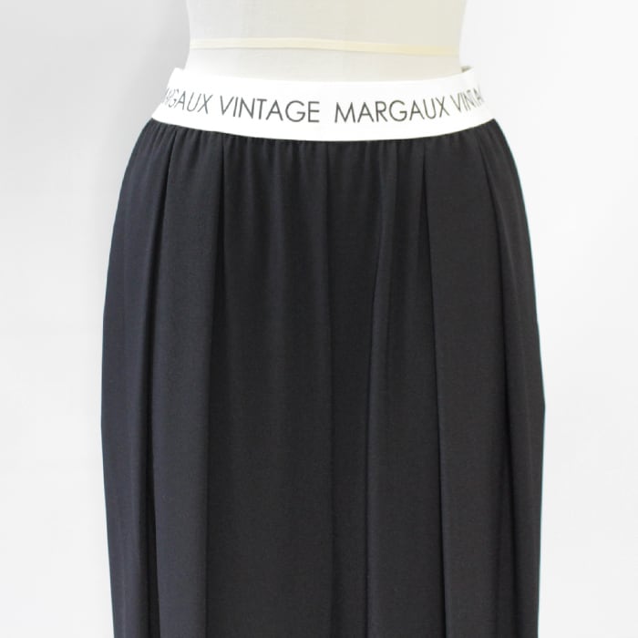 MARGAUX VINTAGE マルゴーヴィンテージ ロゴウエスト スカート MARGAUX VINTAGE マルゴーヴィンテージ ロゴウエストゴムタックパンツ