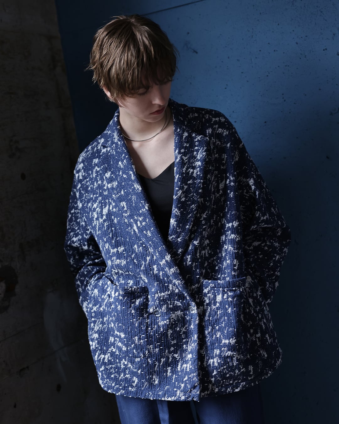 Crush Jacquard Double Jacket