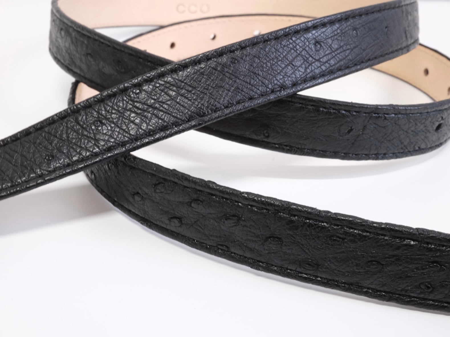 CCU “ NARROW WESTERN BELT” OSTRICH | Lapel online store