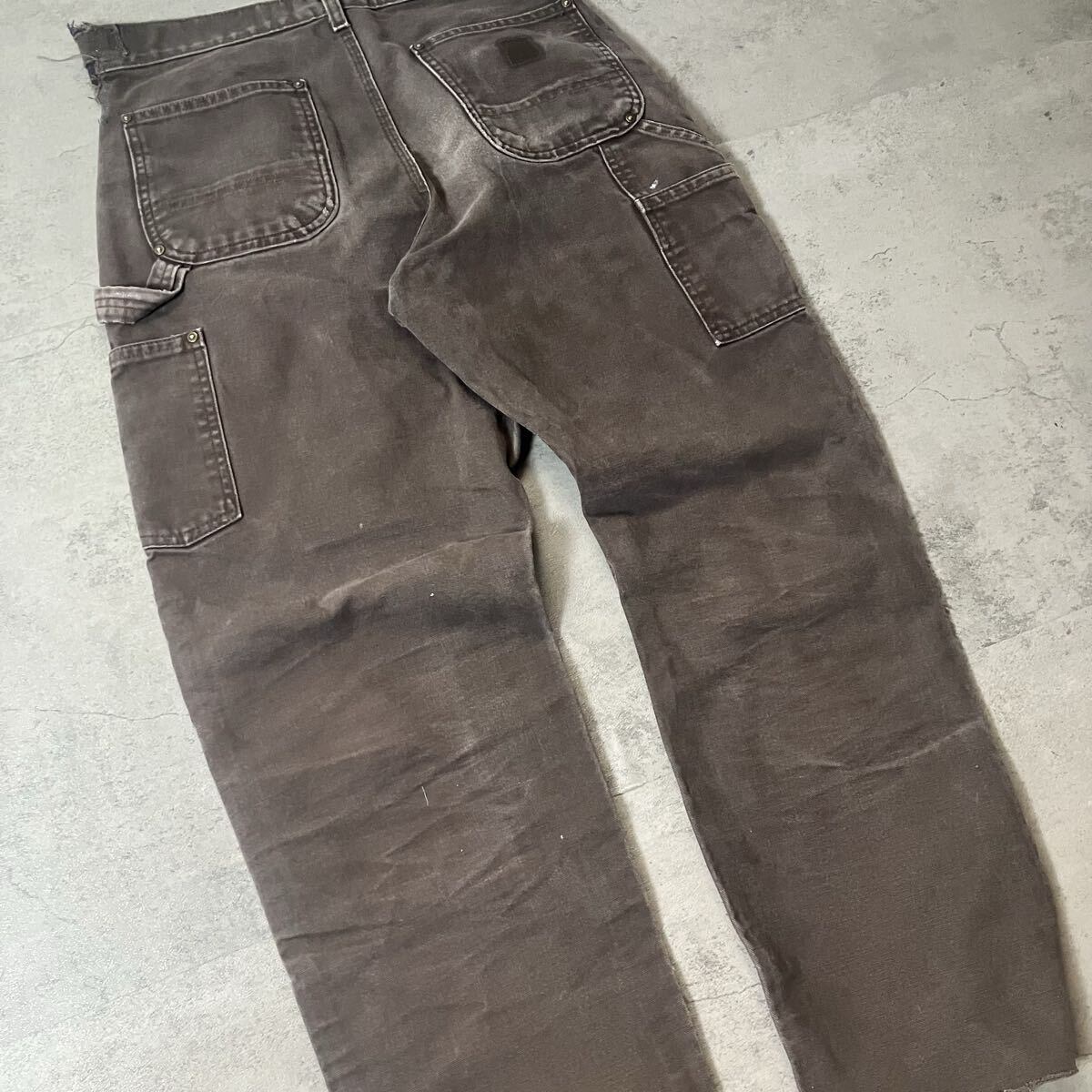 Carhartt フェードブラック ダブルニーダックパンツ 90s 00s 希少 古着 グッドコンディション 90年代 カーハート Carhartt ダブルニー