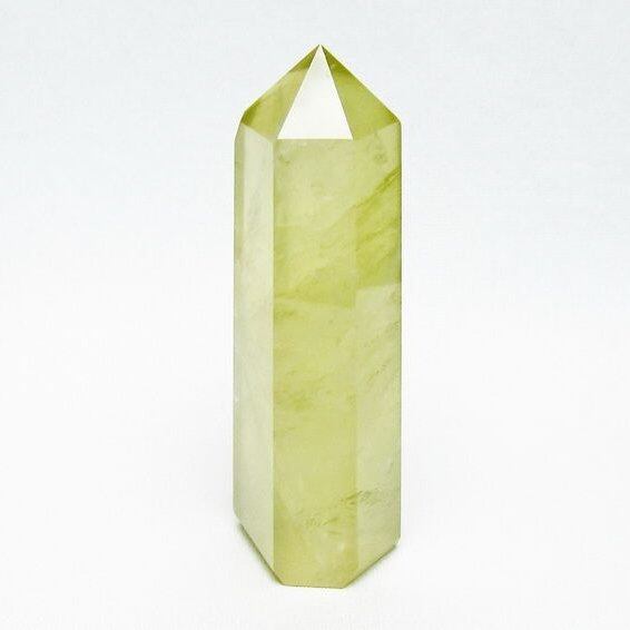 シトリンクォーツ 六角柱 シトリン ポイント 置物 一点物 142-10277