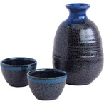 高田焼 釉重ね酒器揃天目