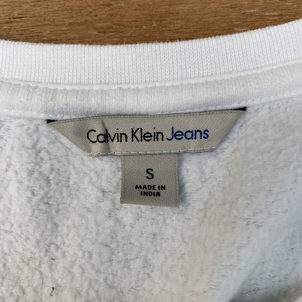 Calvin Klein Jeans スウェットトレーナー S ホワイト カルバン 