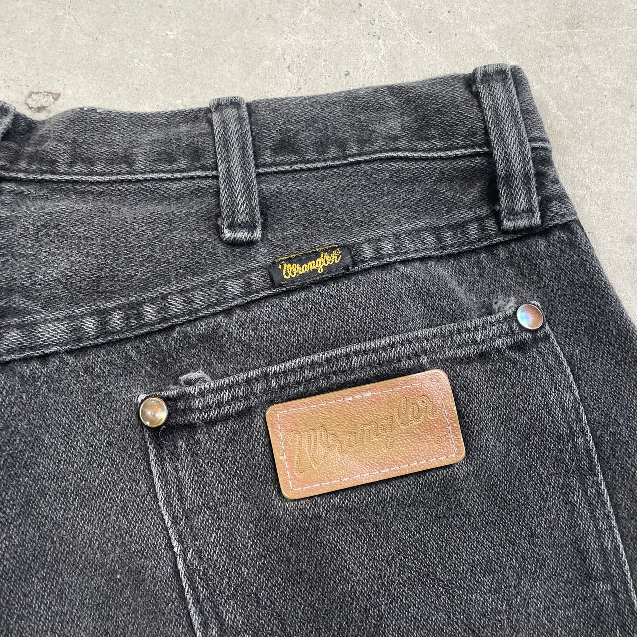 90年代 USA製 Wrangler ラングラー ブラックデニムパンツ メンズW34 