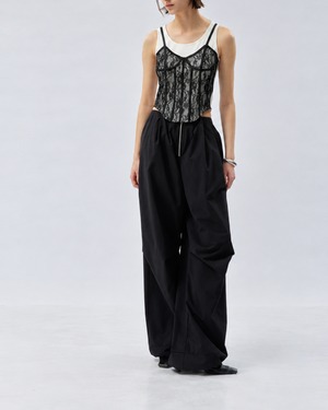 Lace Corset Layered Tank Top