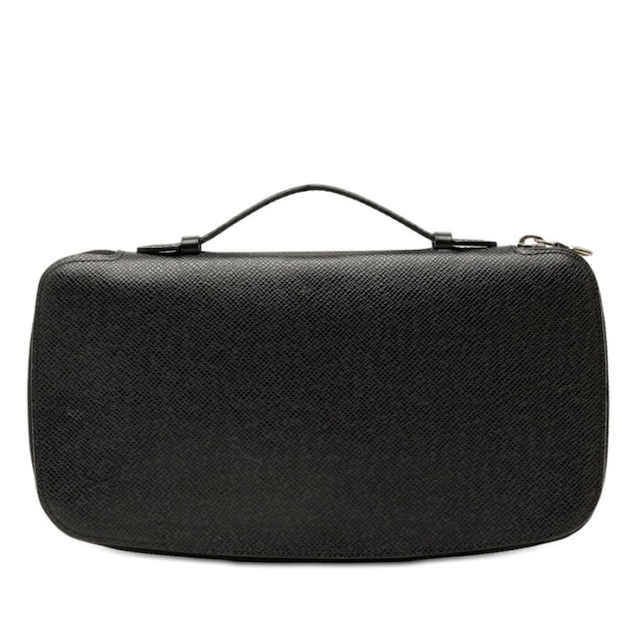 ルイ ヴィトン タイガ オーガナイザー アトール ラウンドファスナー 長財布 M30652 ブラック レザー メンズ LOUIS VUITTON 【中古】