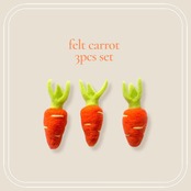 ”[15%off]Easter final sale 3/30 21:00~4/7★即納” felt carrot [3pcs set]： イースター キャロット 人参 装飾 撮影会　