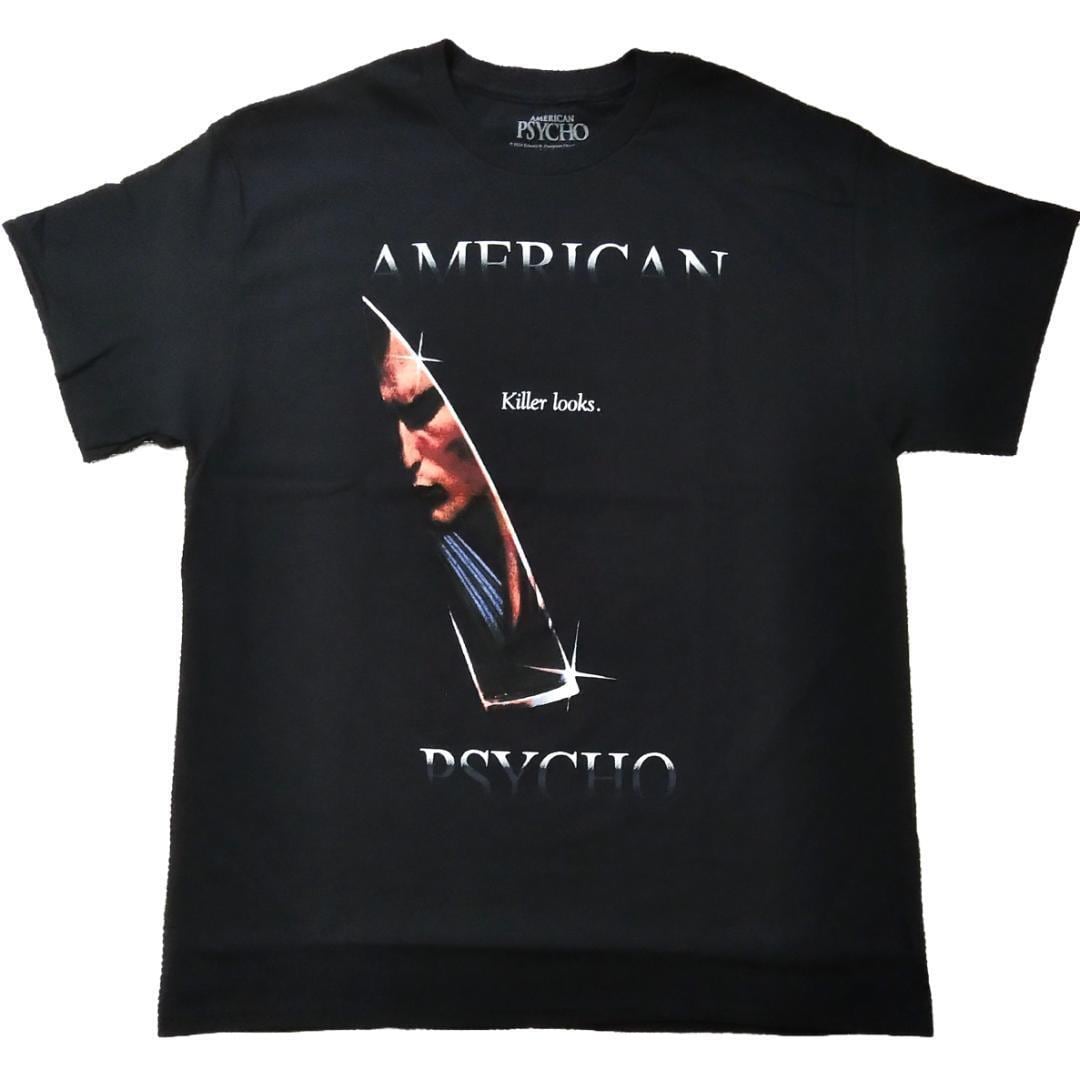 アメリカン・サイコ Tシャツ Lサイズ 黒 映画T ムービーT 未使用新品