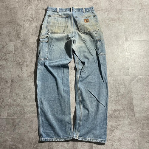 USA生地製 デニム ダブルニー Carhartt B73 DST 32×32 詳細写真3