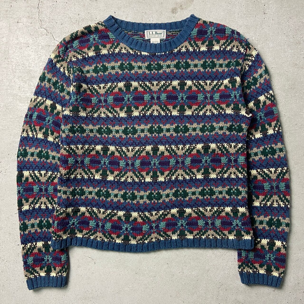 90s USA製 L.L.BEAN エルエルビーン コットンセーター Mサイズ