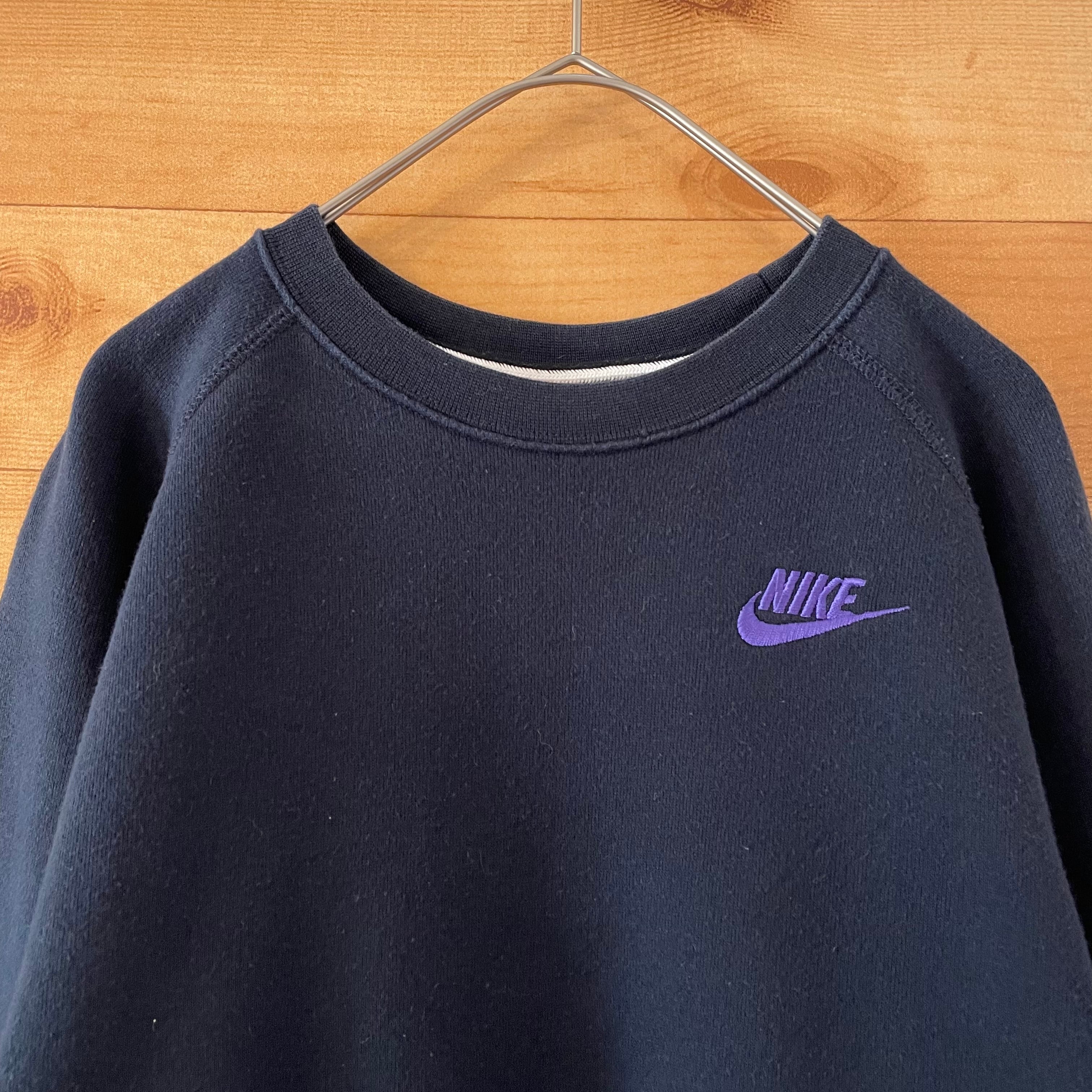 NIKE ナイキ ワンポイント 刺繍ロゴ スウェット トレーナー L