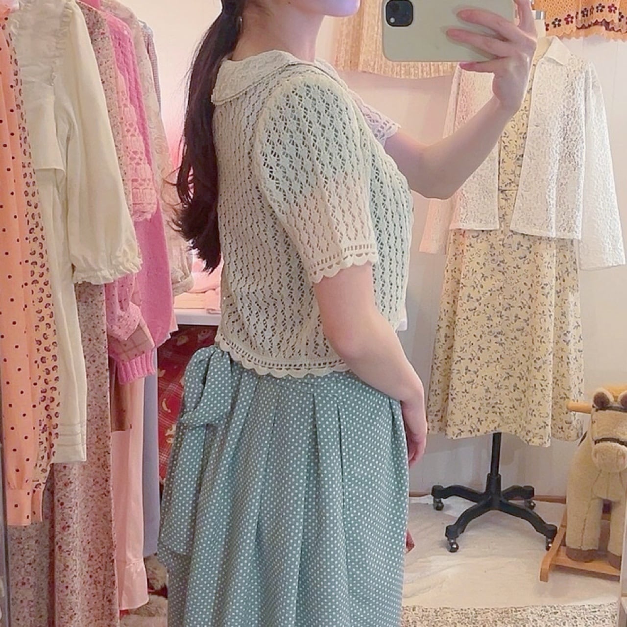 cream crochet knit bolero