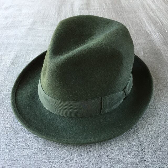 Borsalinoボルサリーノ グリーン/57cm-7 1/8inch qualità extra superiore suprema (B16)