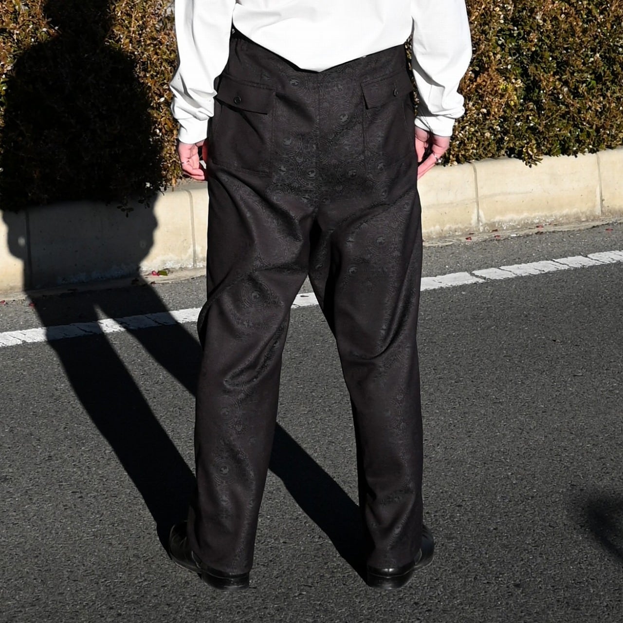 Nonnotte / 2-Tuck Draw Cord Wide Trousers | GANKO