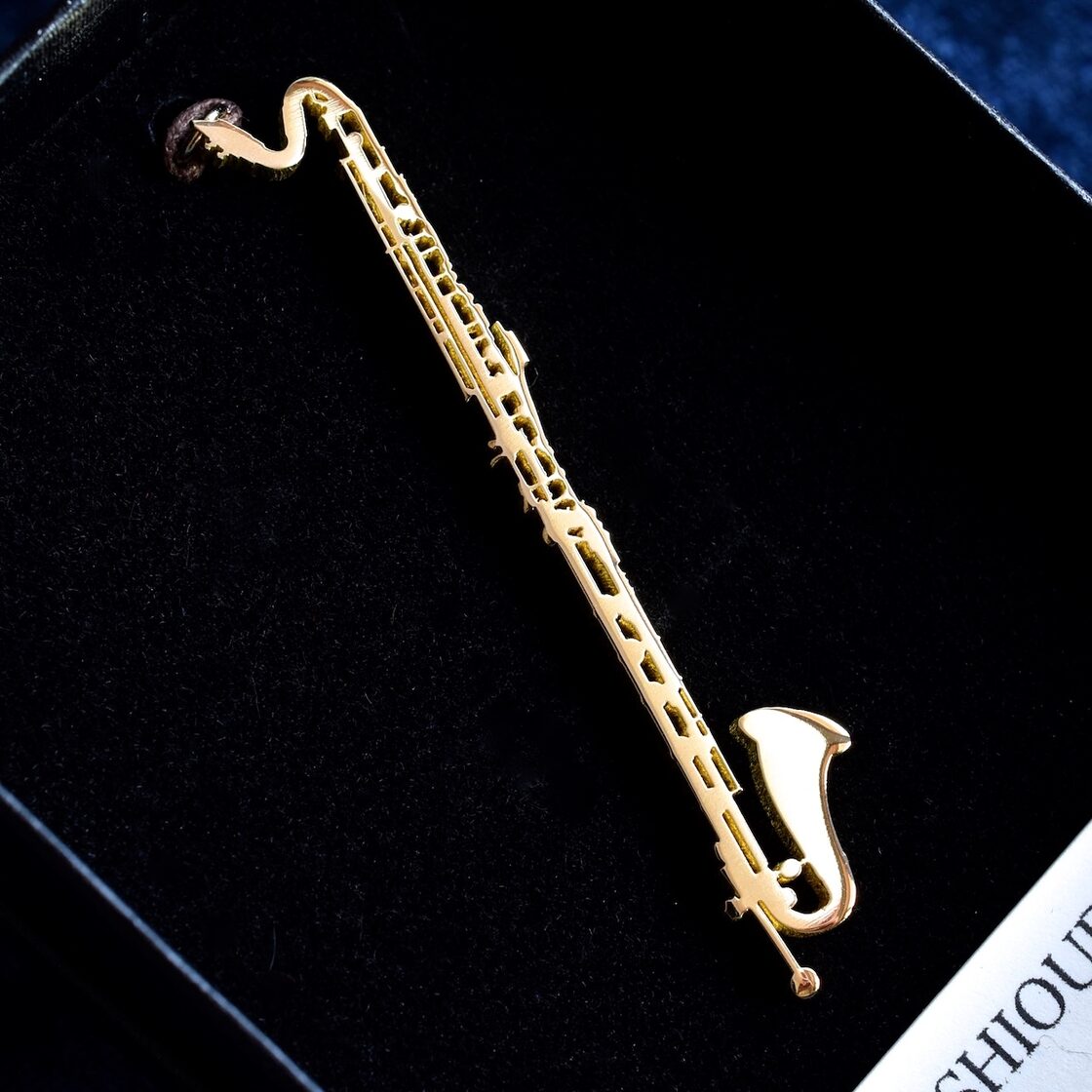 バスクラリネット バッグチャーム 真鍮素地／ゴールドメッキ／プラチナメッキ／誕生石留め／宝石チャーム／各種オプション【12,100円〜52,250円】  | Pay ID