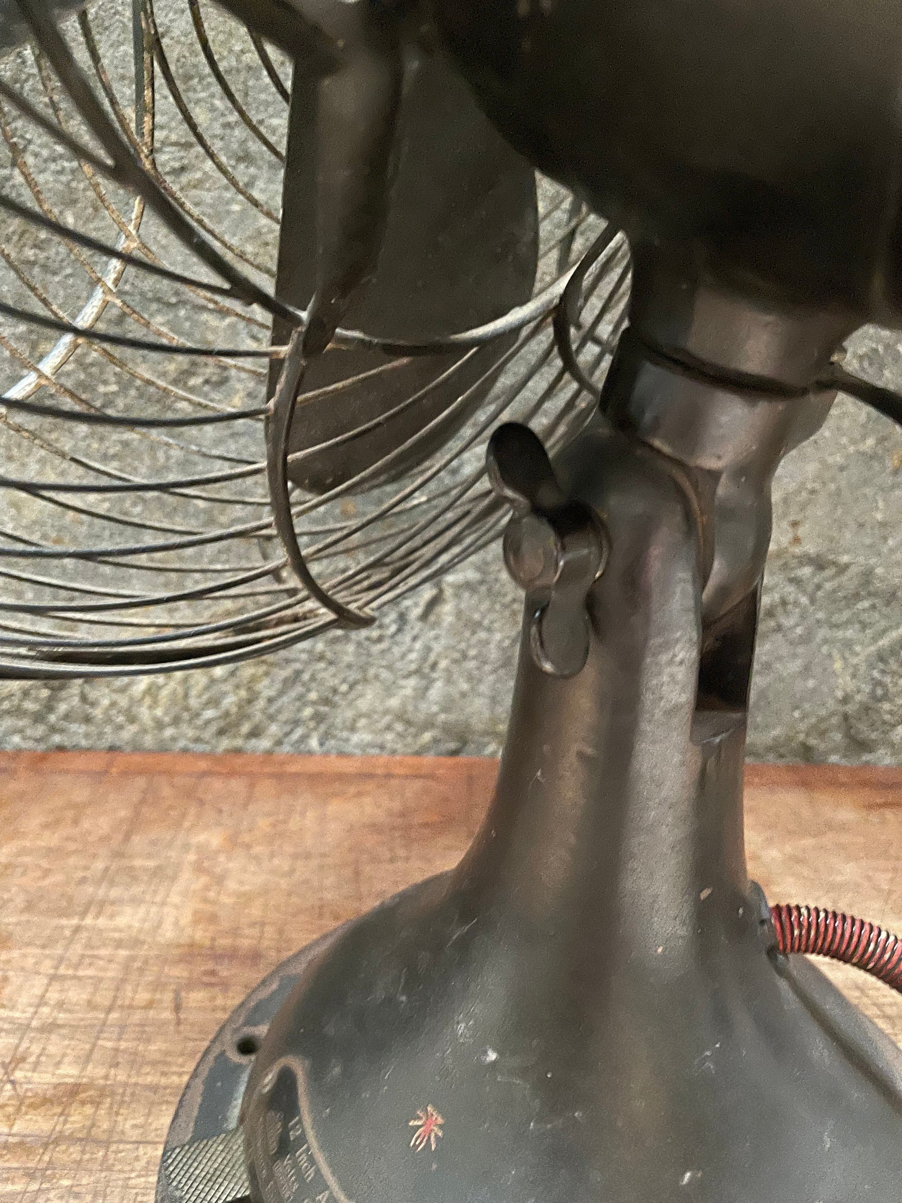 Japan Vinage 扇風機 芝浦製作所 動作品 美品 レトロ 黒
