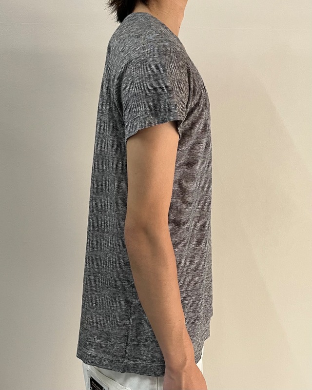 【DIESEL】micro border raglan top