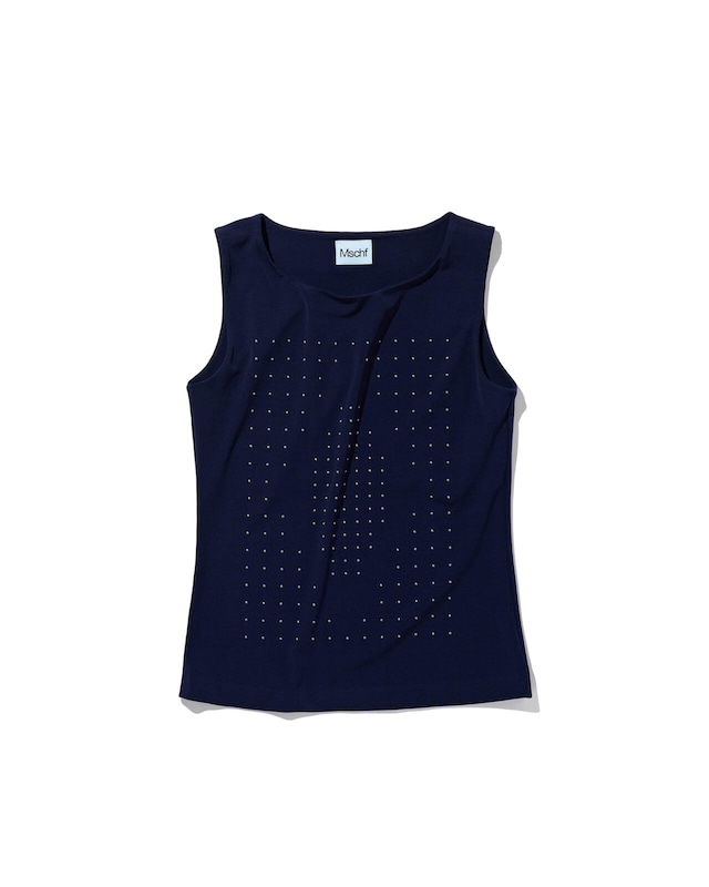 [MSCHF] SILENT GLAM SLEEVELESS_NAVY ミスチーフ 正規品 韓国ブランド 韓国ファッション 韓国代行 韓国通販 mischief 日本 店舗