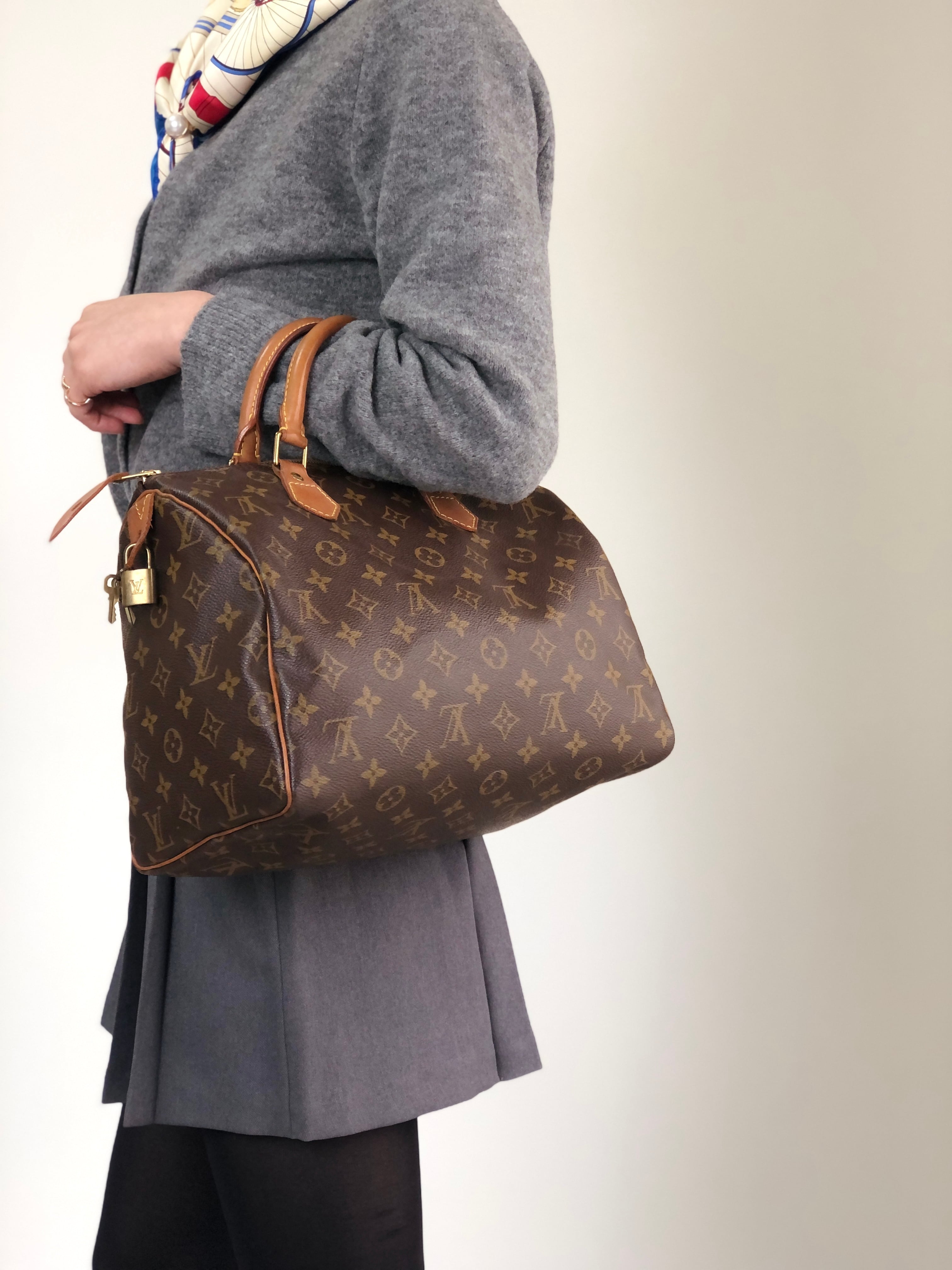 LOUIS VUITTON ルイヴィトン スピーディ30 モノグラム ハンドバッグ