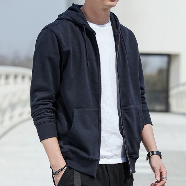 フード　ジップアップパーカー　５カラー　A1781