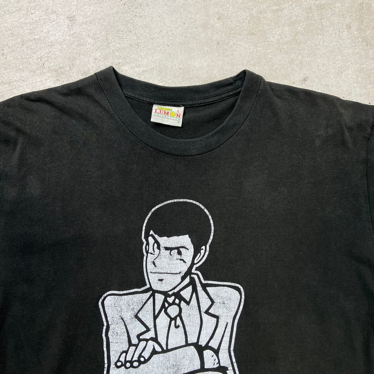 ルパン三世 キャラクター プリントTシャツ メンズL 古着 ヴィンテージ 
