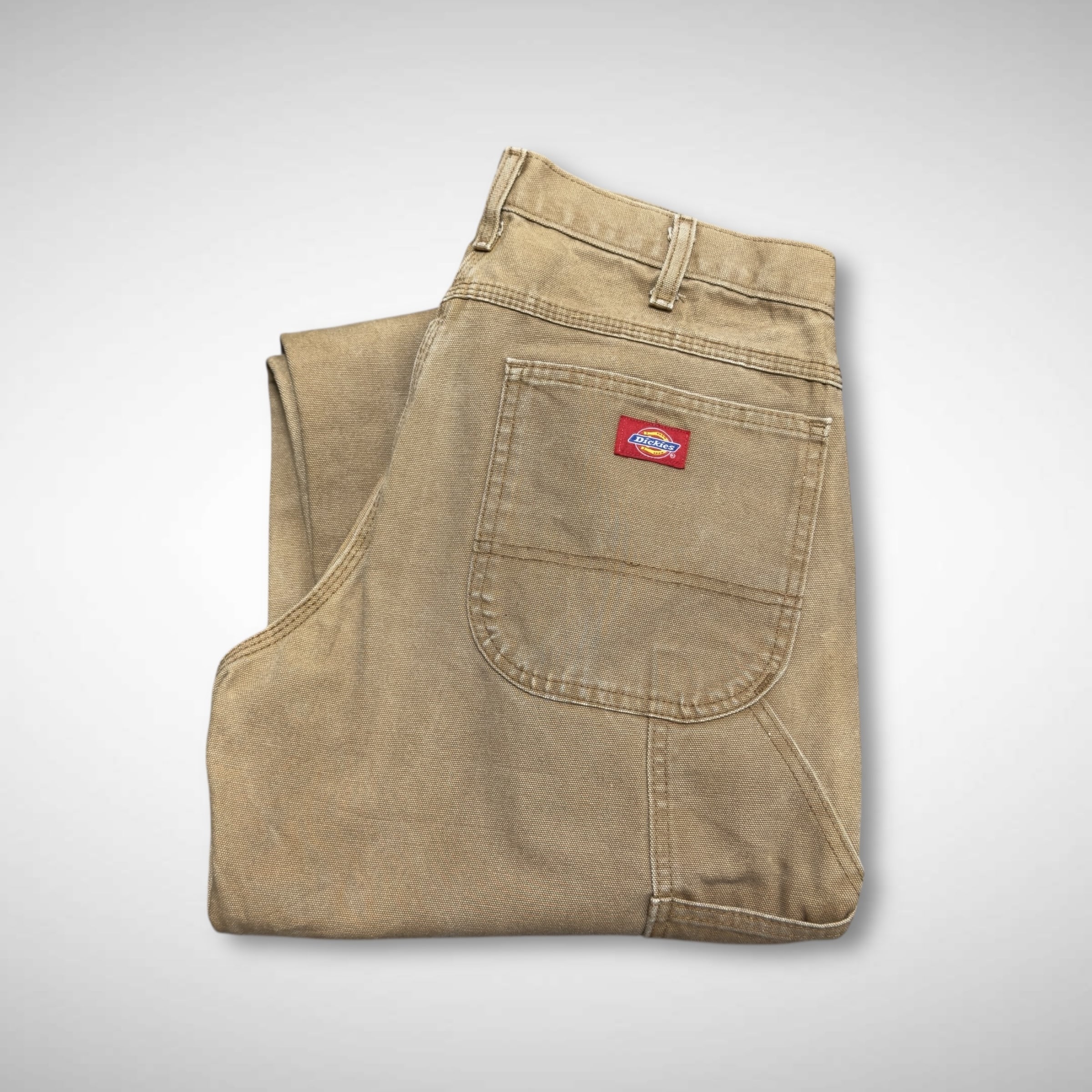 Dickies ペインターパンツ W34 グレー グッドフェード [472]