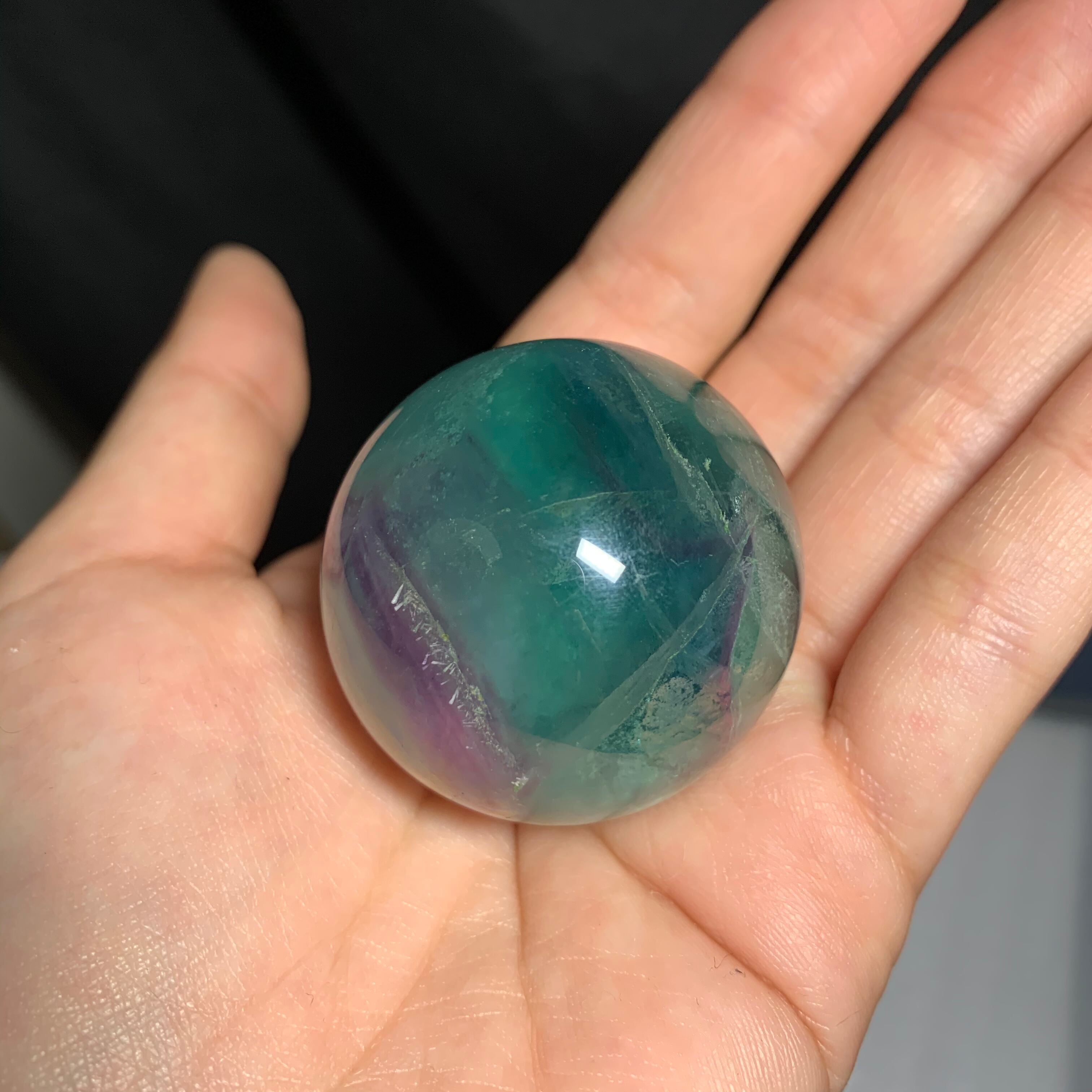 スフィア ブルーグリーンフローライト | Naturaltreasure