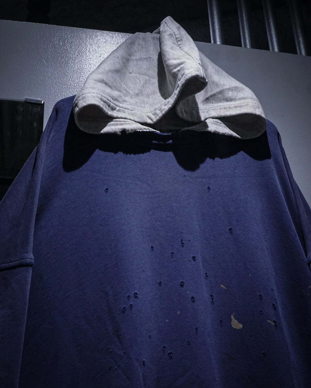 add (C) vintage】“OLD Columbia” Beautiful Fade Hood Docking