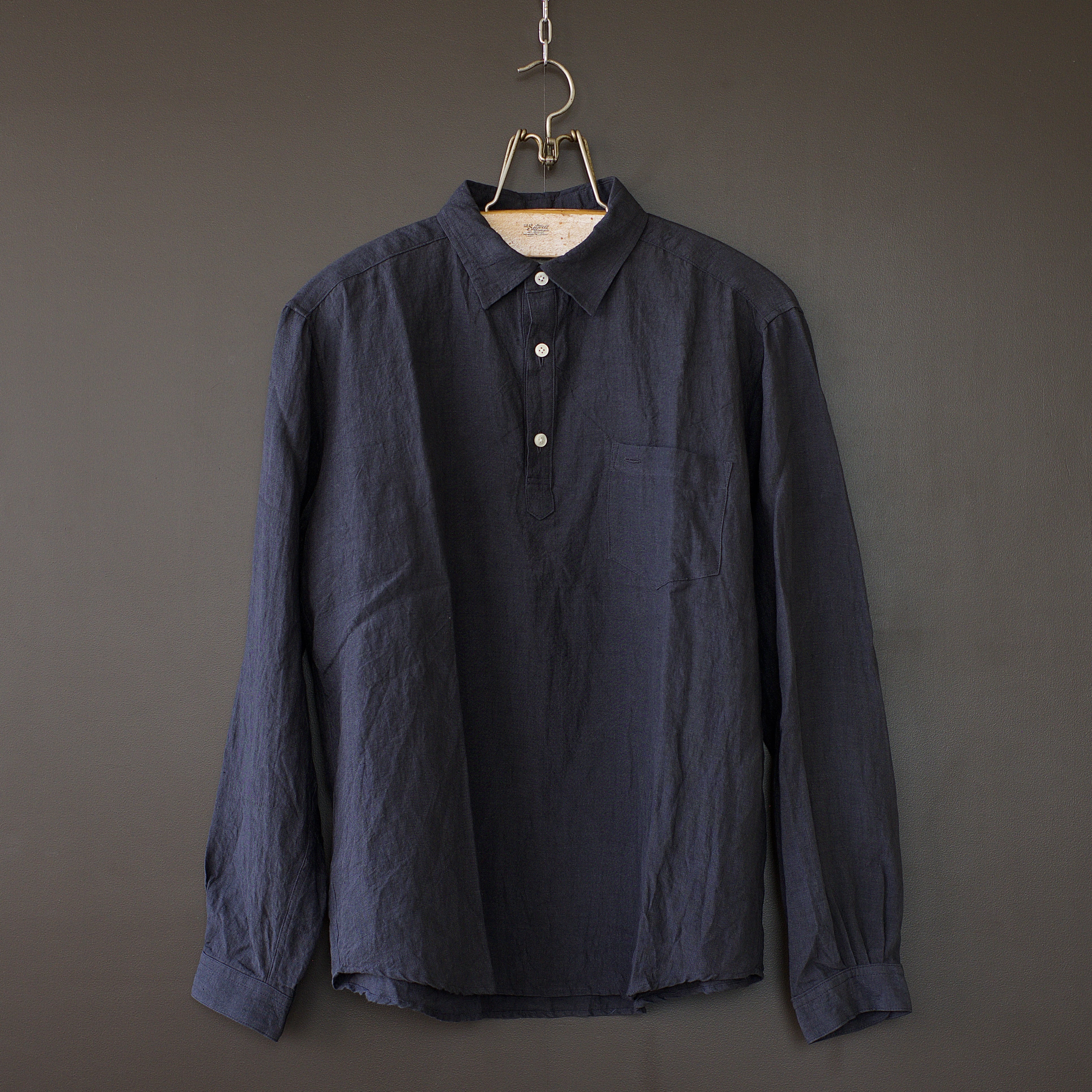 SPINNER BAIT】grange wash ramos shirt (black) | dros dro