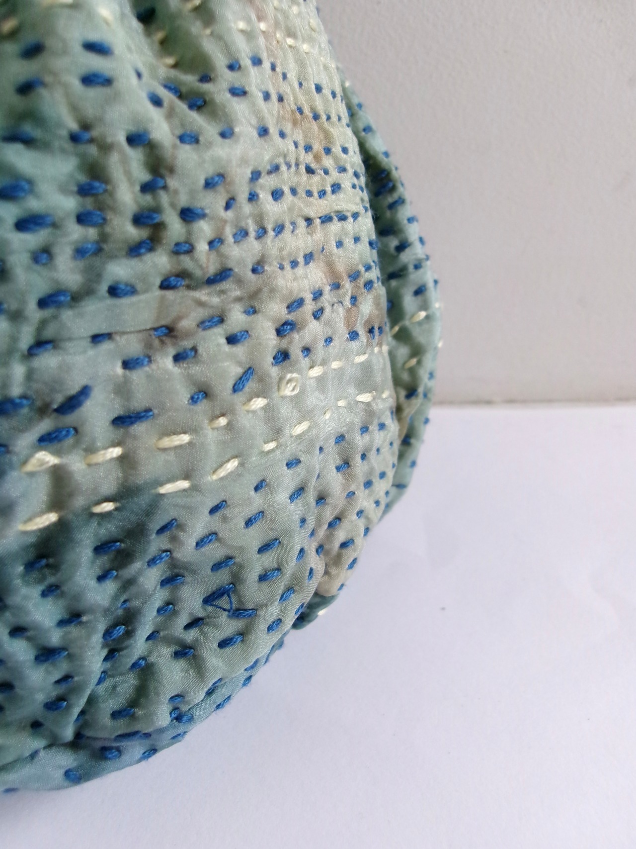 “ASTER” Hand quilt draws bag | ハンドキルトバッグ
