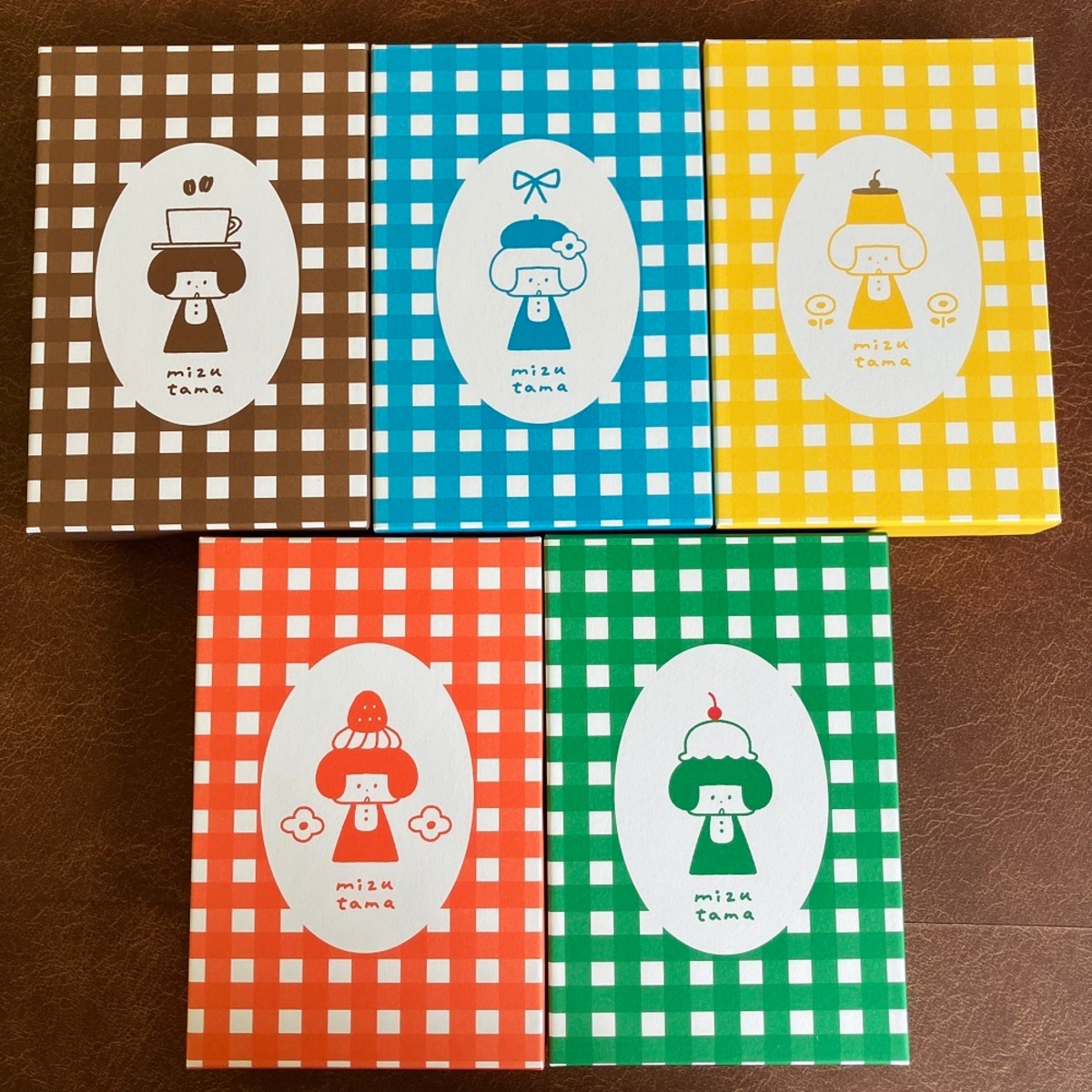mizutama チェックシリーズ 貼り箱 | パピアプラッツBASE店