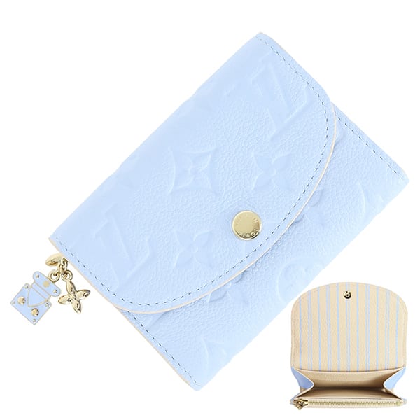 New LOUIS VUITTON ルイヴィトン ポルトモネ・ロザリ モノグラムアン