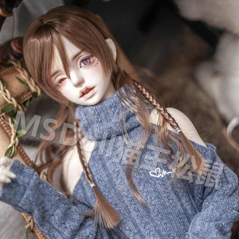 セットウィッグ 前髪あり BJD 1/3 1/4 1/6 かつら 耐熱 ヘッド パーツ