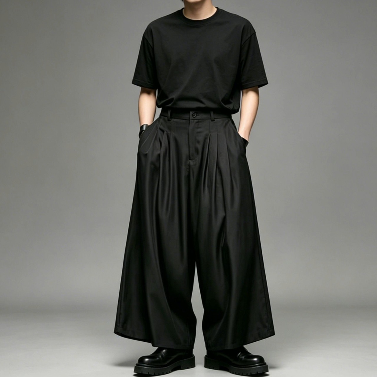 Pleated Skirt Wide Pants TB2398・画像8