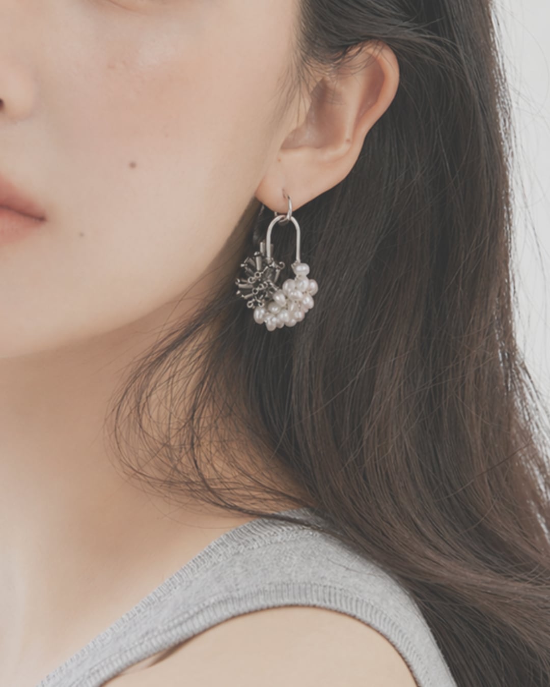 Pearl Beads Drop Earrings