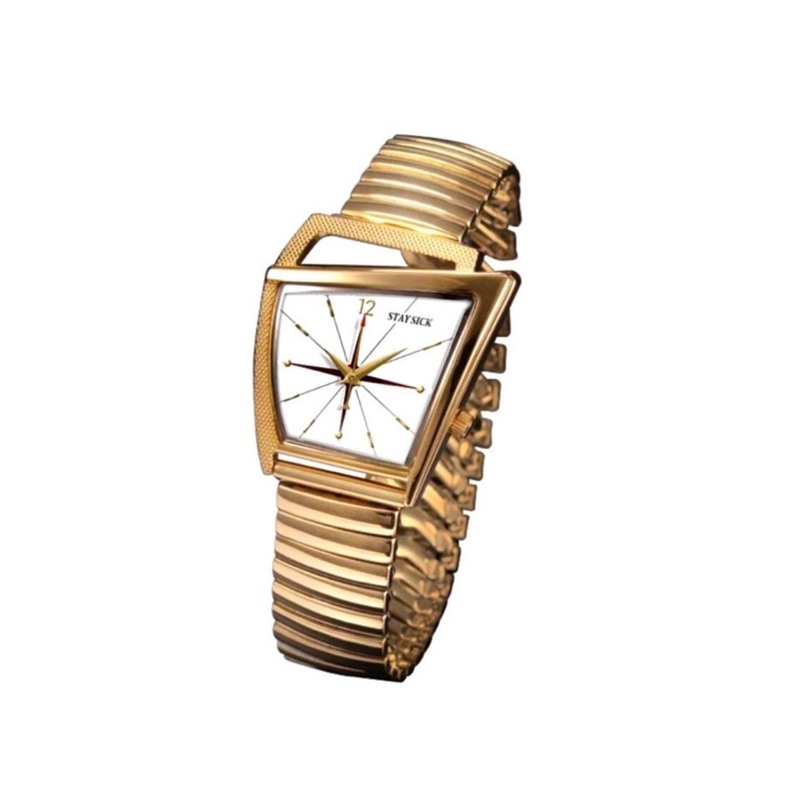 STAY SICK Wristwatch(Bellows Belt)GD×WH | PAY ID