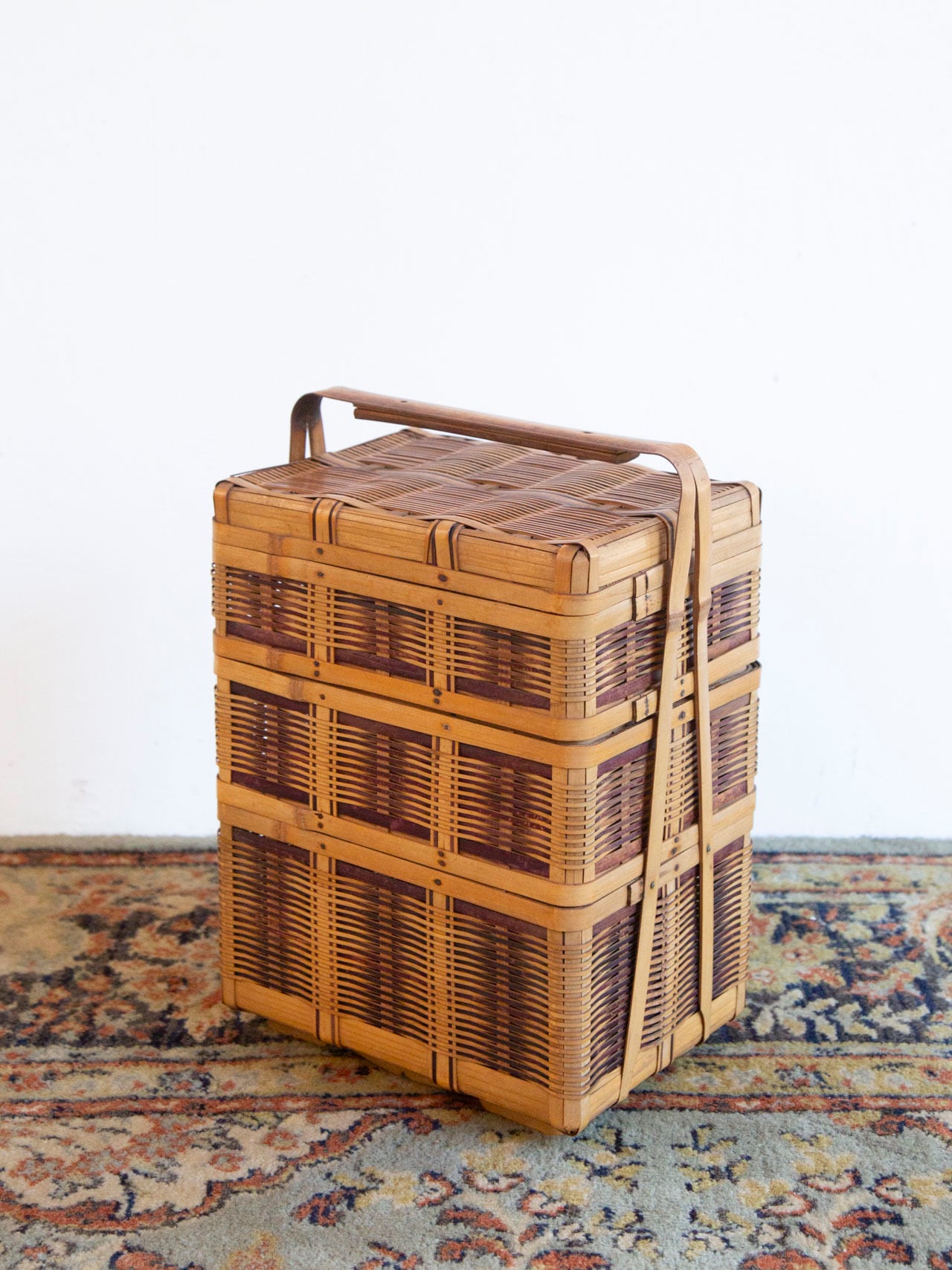 買い物カゴ 籐かご バスケット 天然生活 昭和レトロ | 家貨屋 kakaya