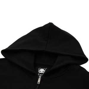 【HIPANDA ハイパンダ】メンズ ラインストーン ジップアップ フーディー スウェット MEN'S ZIP-UP HOODIE SWEAT SHIRT / WHITE・BLACK