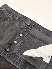 90s Levi’s 501 BLACK DENIM PANTS MADE IN USA Size W38L30→W36L30