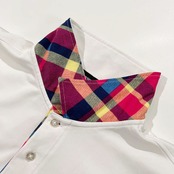 le coq sportif GOLF ルコック スポルティフ ゴルフ 襟裏チェック柄 半袖 ドライ ポロシャツ サイズ LL /ホワイト/スポーツ/メンズ