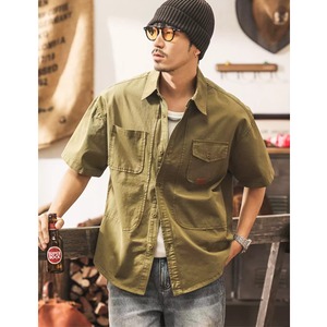 Front pocket design shirt P683