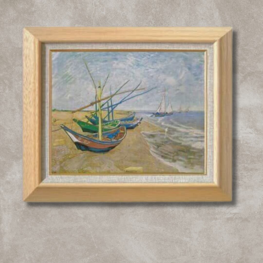 油絵「南フランス」額縁付き