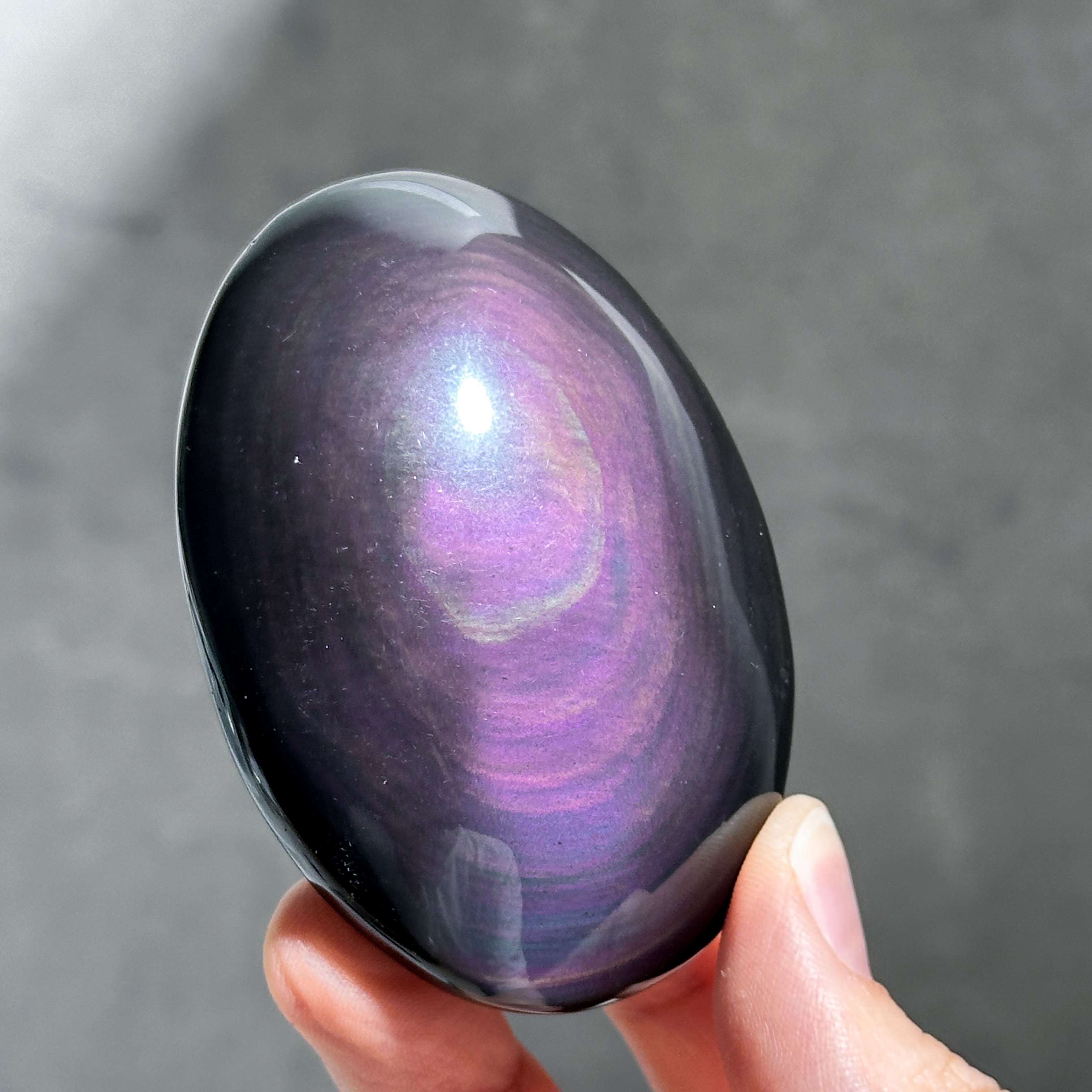 レインボーオブシディアン パーム44◇ Rainbow obsidian ◇天然石・鉱物・パワーストーン