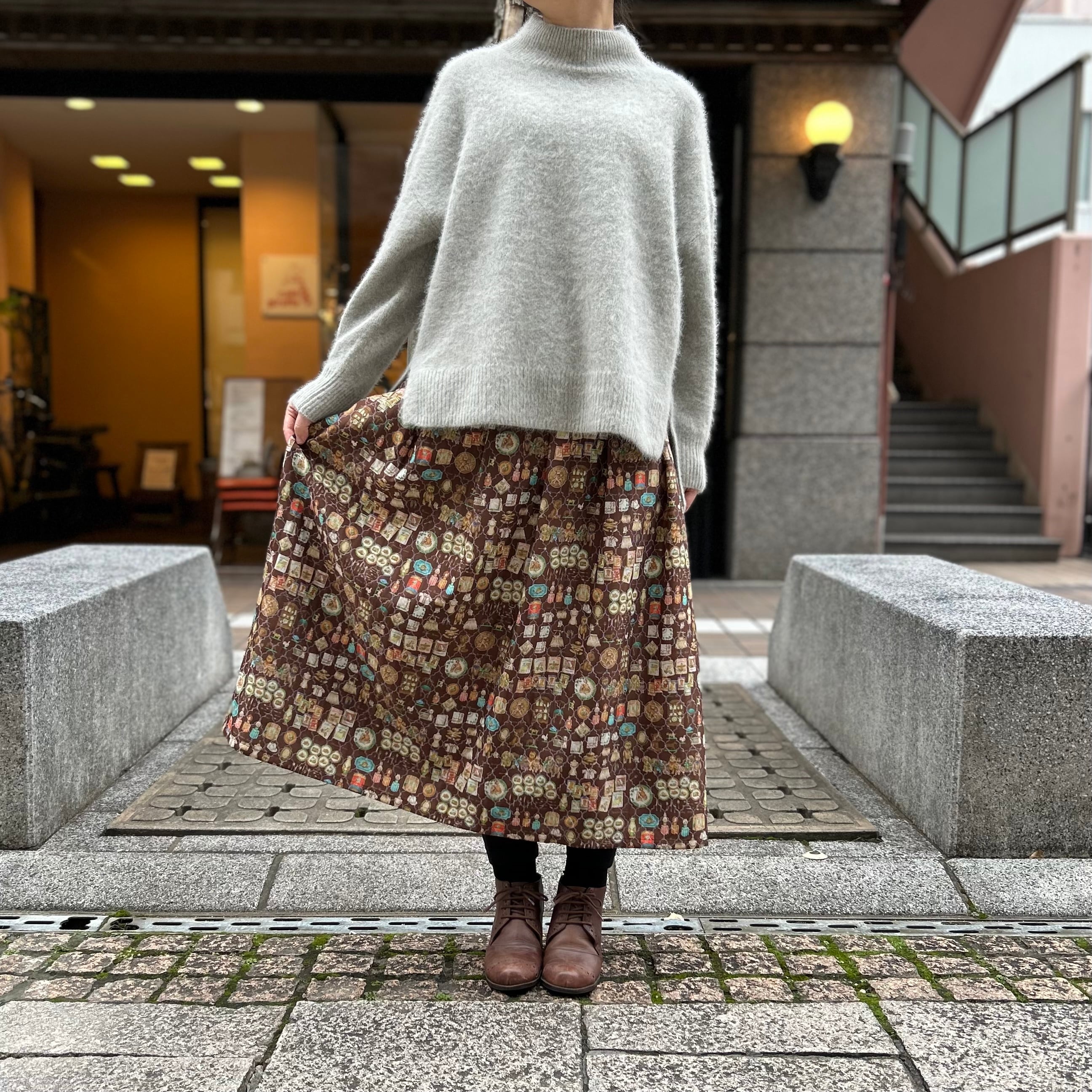 (未使用品タグ付き)yukiemon ユキエモンМ　ティーカップベアスカート 未使用品タグ付き)yukiemon ユキエモンМ ティーカップベアスカート