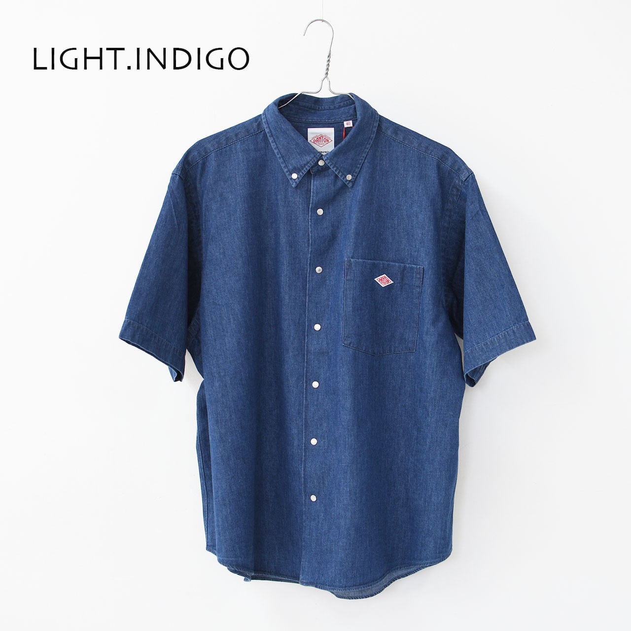 DANTON [ダントン] M DENIM DUNGAREE B.D. S/S SHIRT [DT-B0337DUG