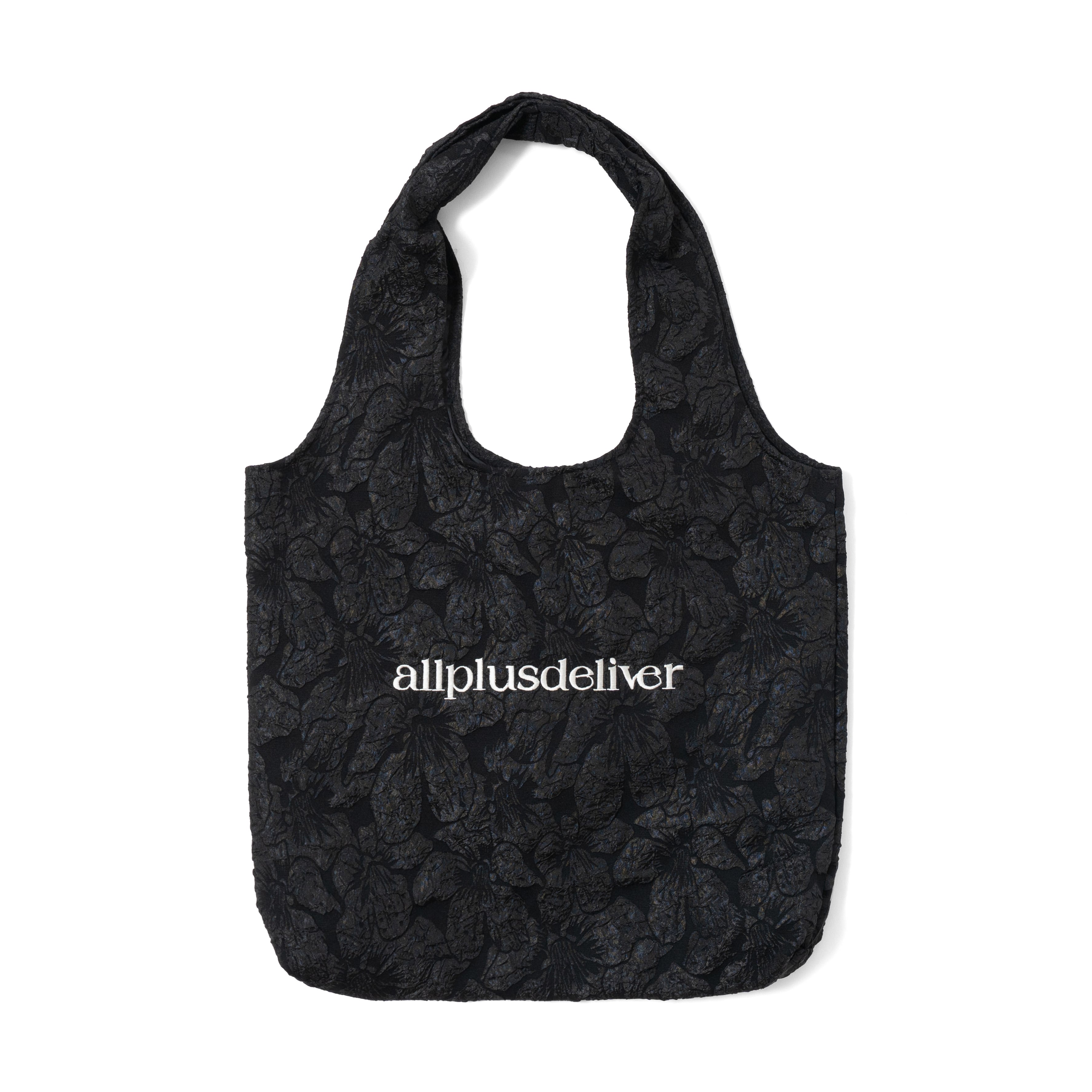 APD JACQUARD LOGO TOTE BAG / BLACK